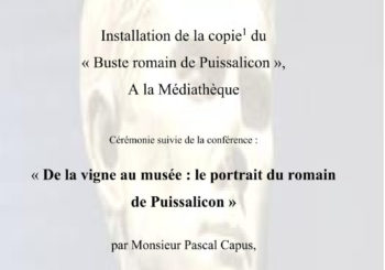 BUSTE ROMAIN DE PUISSALICON MEDIATHEQUE VENDREDI 1 FÉVRIER 17H30