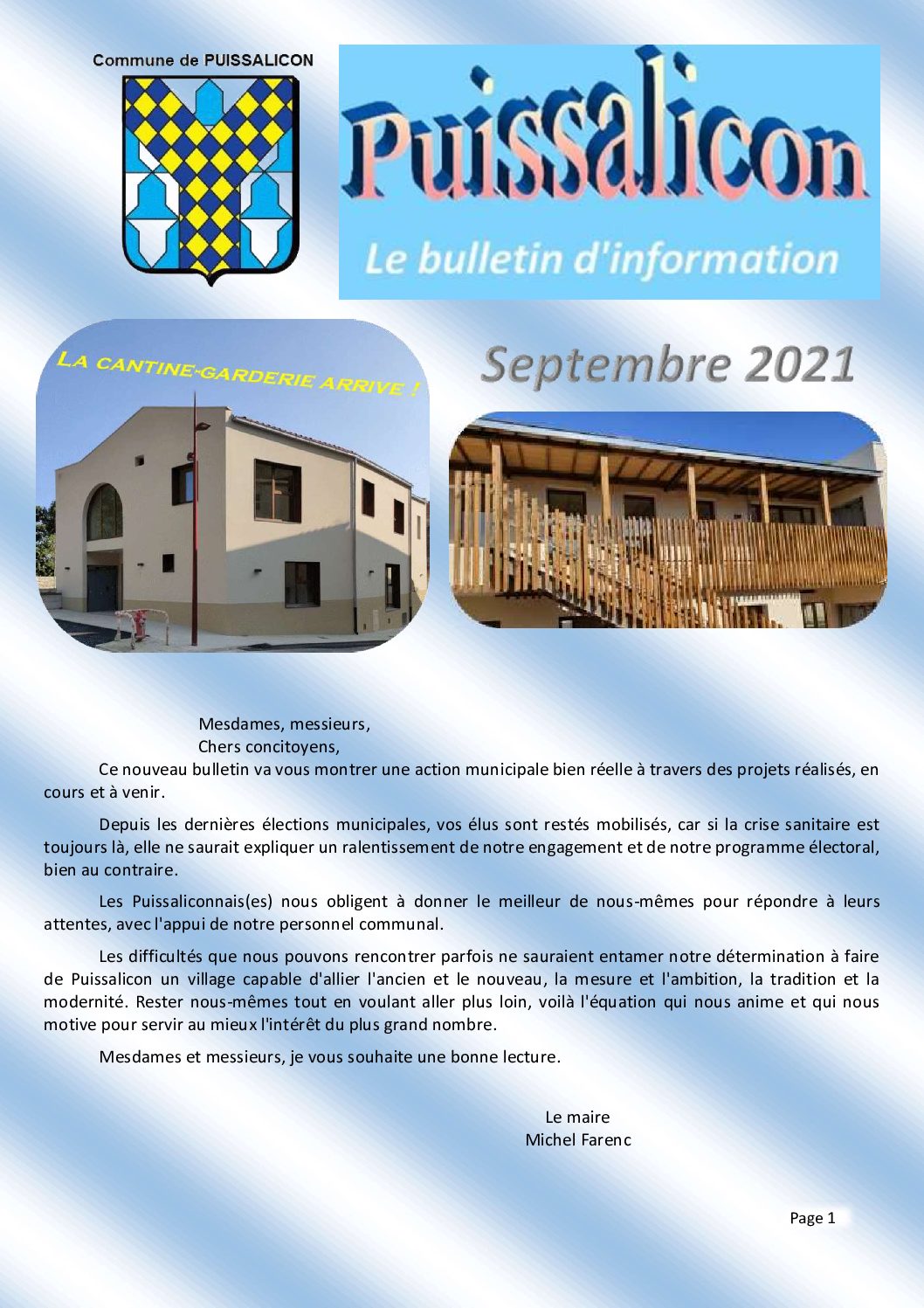 Bulletin municipal – Septembre 2021