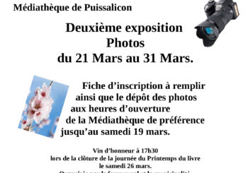 PUISSALICON AU MOIS DE MARS  Deuxième Expositions photos