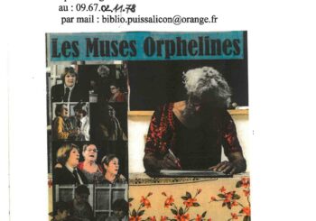 Théâtre vendredi 21 avril 20h30 salle des fêtes – Les Muses Orphelines