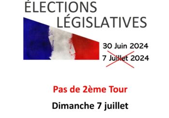 Elections Législatives 7 juillet – pas de 2eme tour à Puissalicon