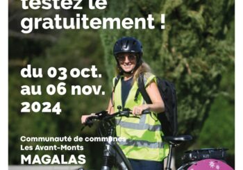 Prêt de vélos à assistance électrique – nouvelle opération du 3 octobre au 6 novembre 2024