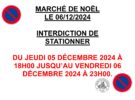 Interdiction de circuler et de stationner « rue de la Promenade » à l’occasion du Marché de Noël