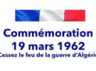 Cérémonie du 63ème anniversaire du cessez le feu de la Guerre d’Algérie