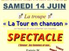 Spectacle de la troupe « La Tour en Chanson » le samedi 14 juin 2025 à 21H au stade de Puissalicon