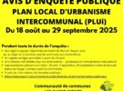 AVIS D’ENQUÊTE PUBLIQUE – PLUi – AVANT-MONTS
