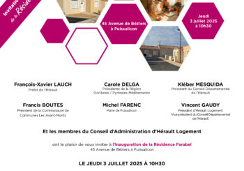 Inauguration de la Résidence Farabel le jeudi 3 juillet 2025 à 10H30.
