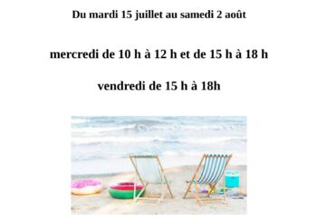Médiathèque de Puissalicon – horaires d’été 2025