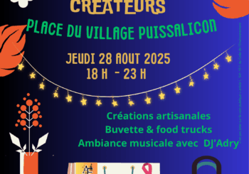 Marché nocturne des créateurs jeudi 28 aout de 18h à 23h – Promenade