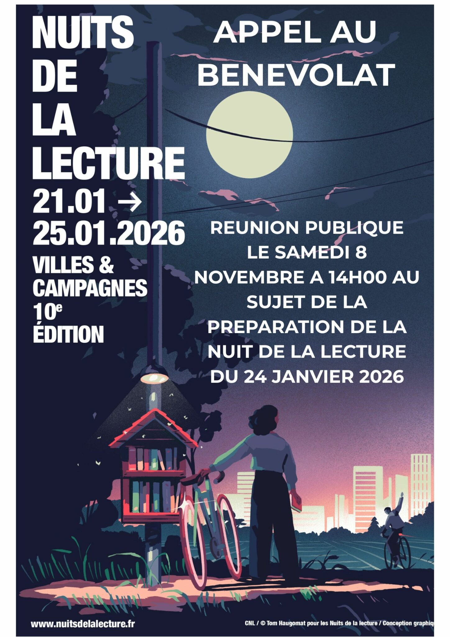 APPEL AU BENEVOLAT POUR LA NUIT DE LA LECTURE 2026 – COMMUNE DE PUISSALICON