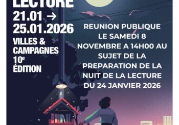 APPEL AU BENEVOLAT POUR LA NUIT DE LA LECTURE 2026