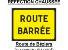 Route barrée pont de Canet le lundi 13 octobre 2025