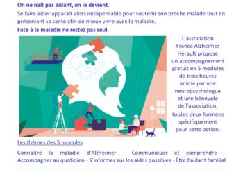 ACCOMPAGNEMENT POUR LES AIDANTS FAMILIAUX PAR FRANCE ALHZEIMER HERAULT