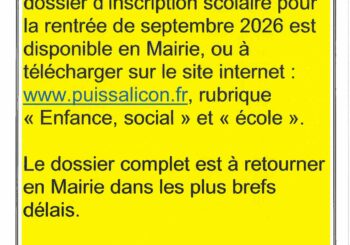 Rentrée scolaire de septembre 2026
