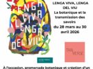 Exposition Lenga viva, lenga del viu et promenade botanique, le samedi 11 avril à 14h30