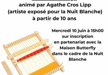 Atelier de tissage à la médiathèque, le mercredi 10 juin à 15h