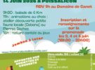 Foyer Rural de Puissalicon – balade gourmande le dimanche 14 juin 2026. Inscriptions les 3, 4 et 5 juin de 18h30 à 20h sur la Promenade.