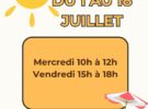 Modification des horaires de la médiathèque du 1er juillet au 18 juillet