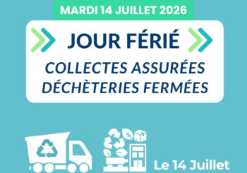 SICTOM Pézenas-Agde – information jour férié du 14 juillet 2026