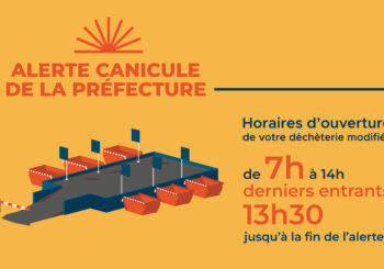 SICTOM Pézenas-Agde – information horaires adaptés en raison de la canicule