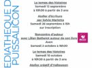 Programme de la médiathèque de septembre à octobre 2026